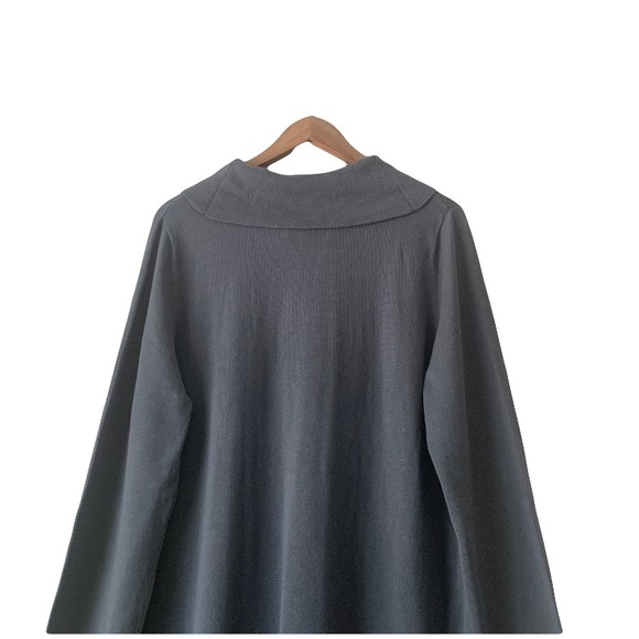 NWT Hanna Andersson Cowl Neck Sweater Midi Dress Women Size XL Gray Cozy - Picture 7 of 11